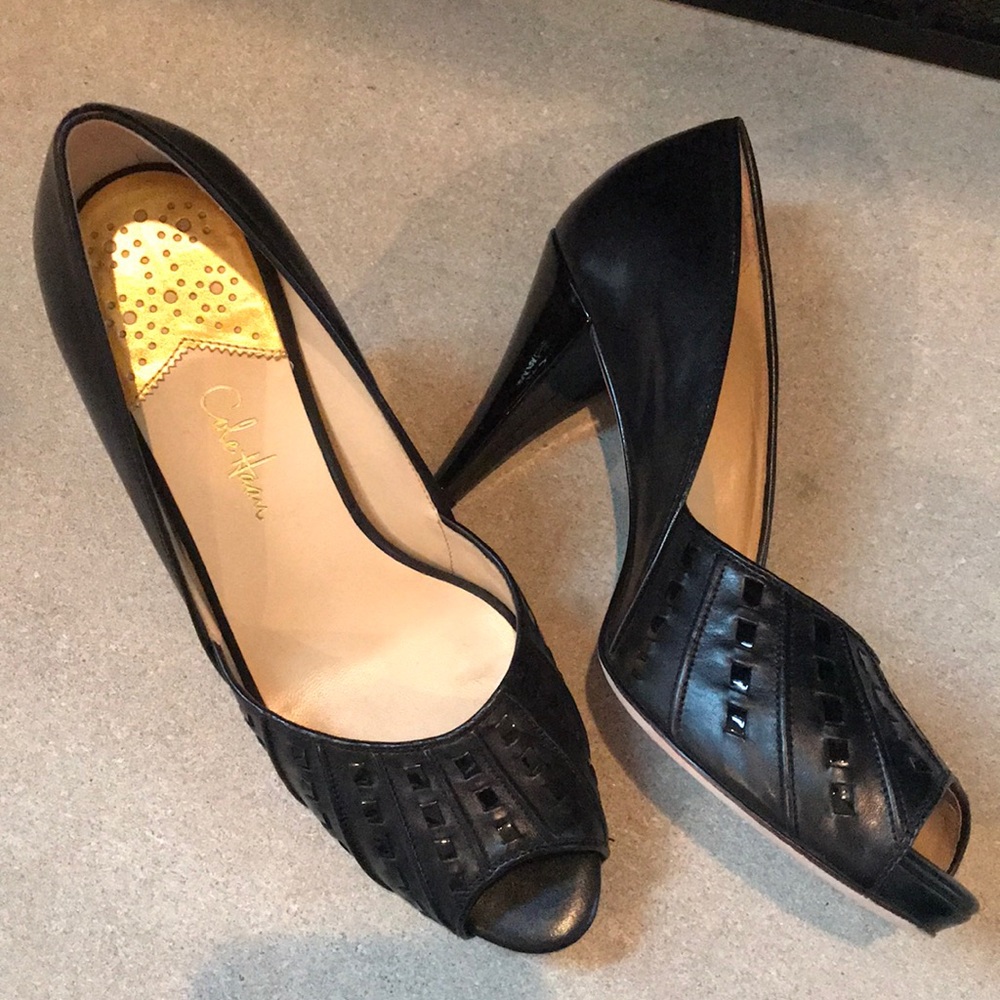 Cole Haan Nike Air Peep Toe Pumps 8.5